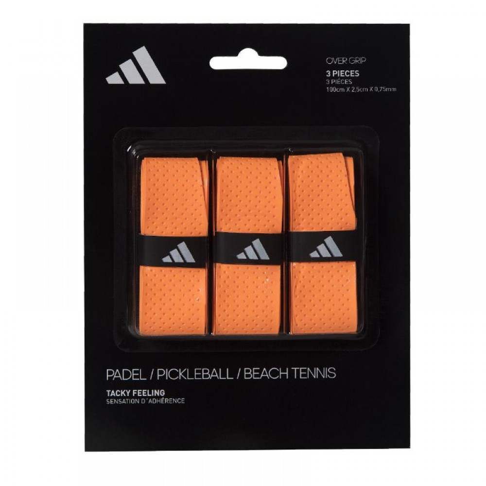 Blister Overgrips Adidas Tacky Feeling Naranja 3 Unidades