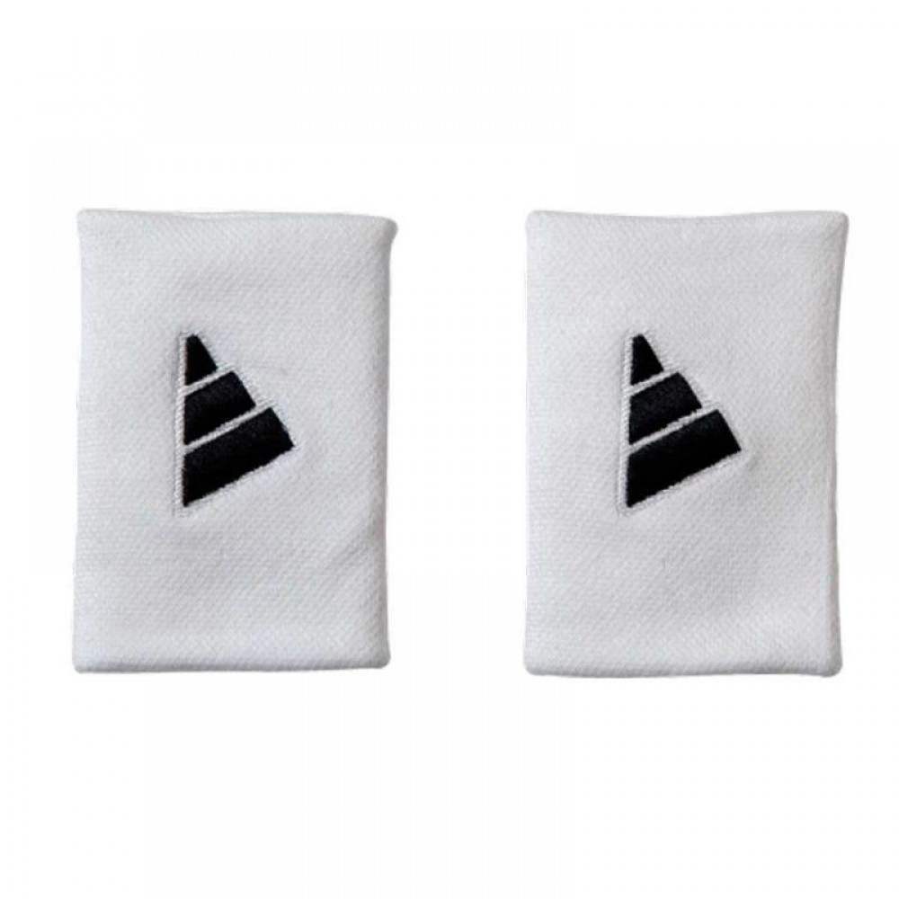 Munequeras Adidas Largas Blanco Negro (2-Pack)