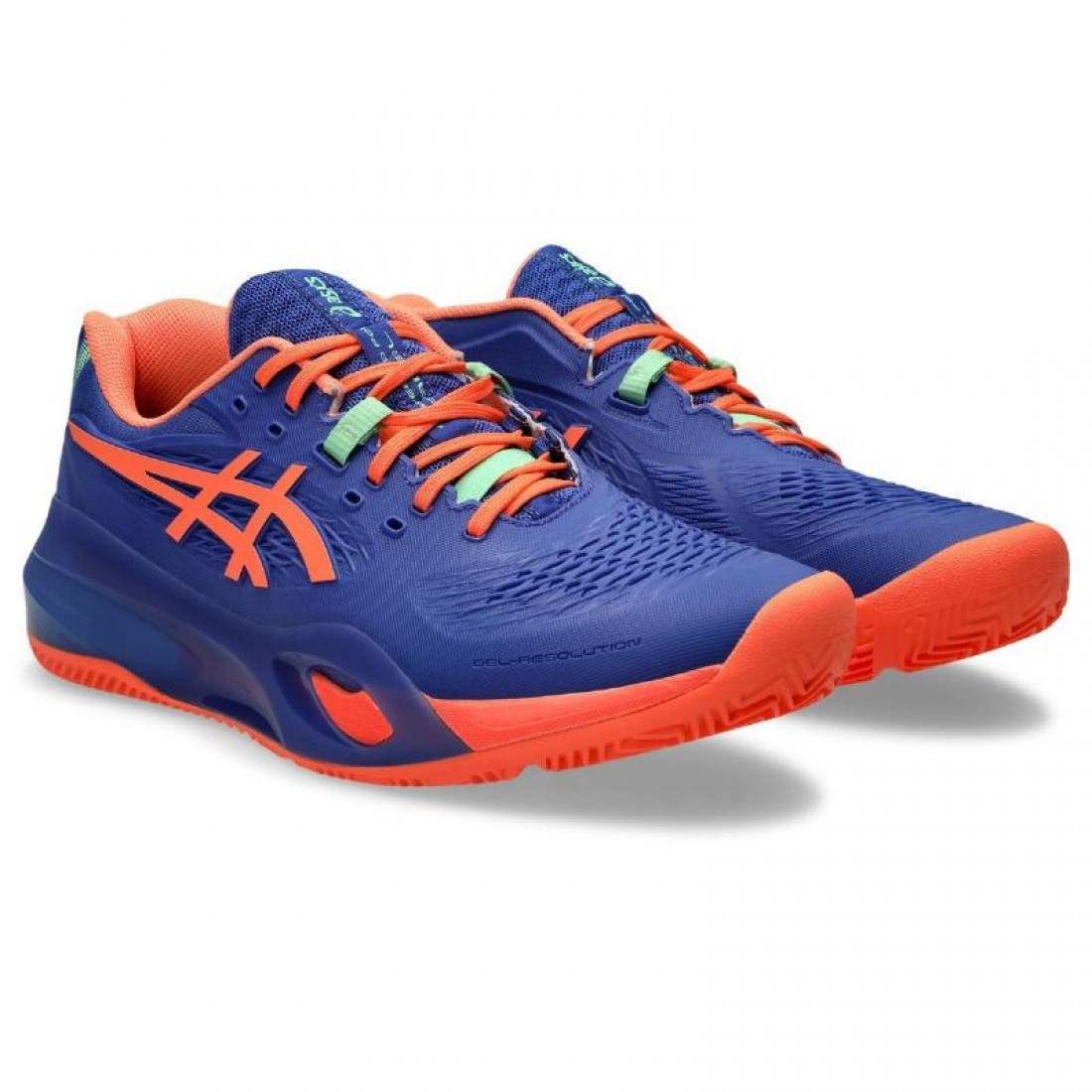 Zapatillas Asics Gel Resolution X Padel Azul Cobalto Coral