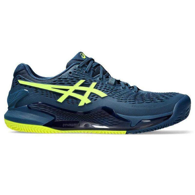 Asics Gel Resolution 9 Clay Azul Mako Amarillo