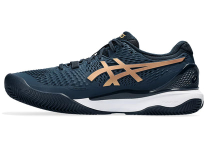 Asics Gel Resolution 9 Clay Azul Francés Dorado