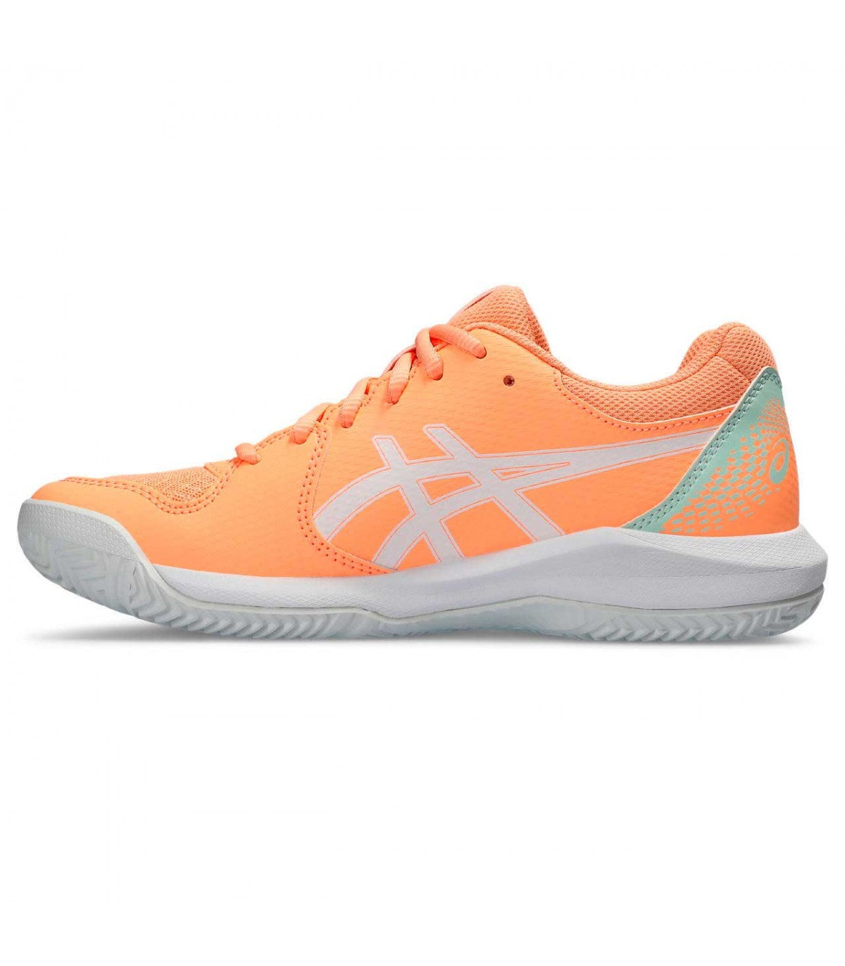 Asics Gel Dedicate 8 Padel Naranja Blanco Mujer