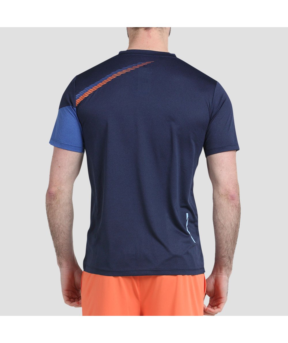 Camiseta Bullpadel Letra Azul Marino Vigore