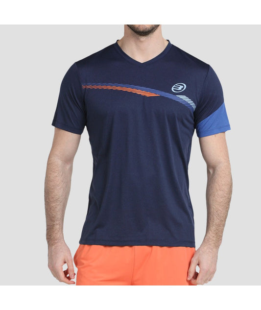 Camiseta Bullpadel Letra Azul Marino Vigore