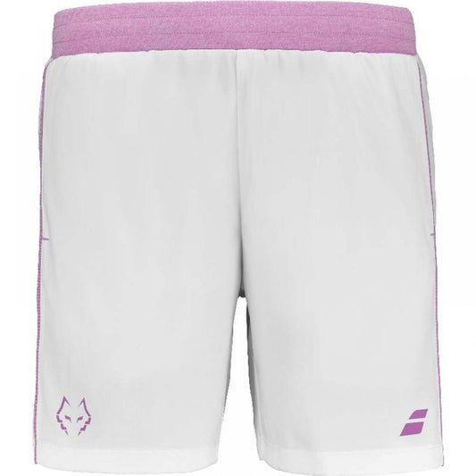 Short Babolat Juan Lebron Blanco Rosa
