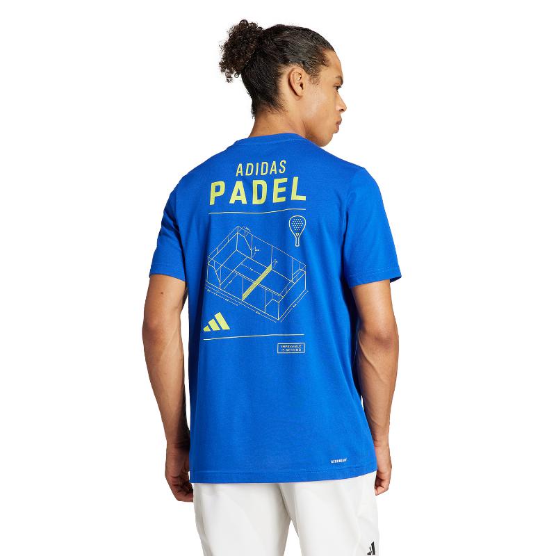 Camiseta Adidas Padel Category Graphic Azul Royal