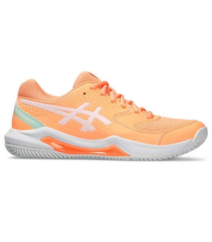 Asics Gel Dedicate 8 Padel Naranja Blanco Mujer