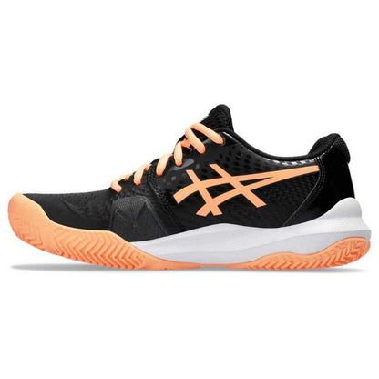 Asics Gel Challenger 14 Padel Negro Naranja Mujer