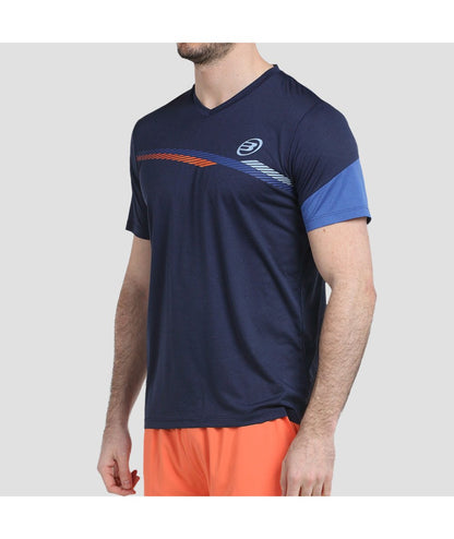 Camiseta Bullpadel Letra Azul Marino Vigore