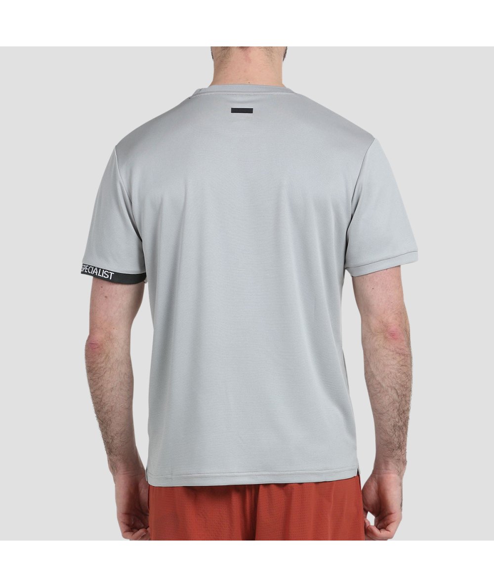 Camiseta Bullpadel Useme Gris Perla Bicolor