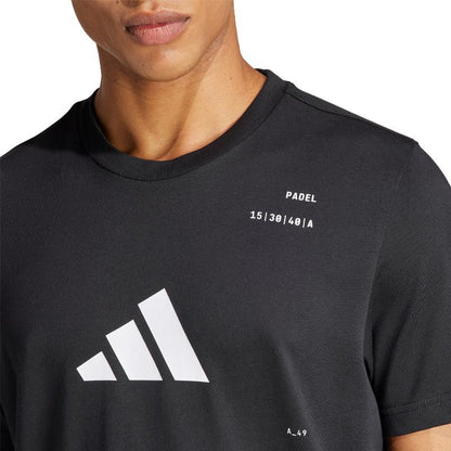 Camiseta Adidas Padel Category Graphic Negro