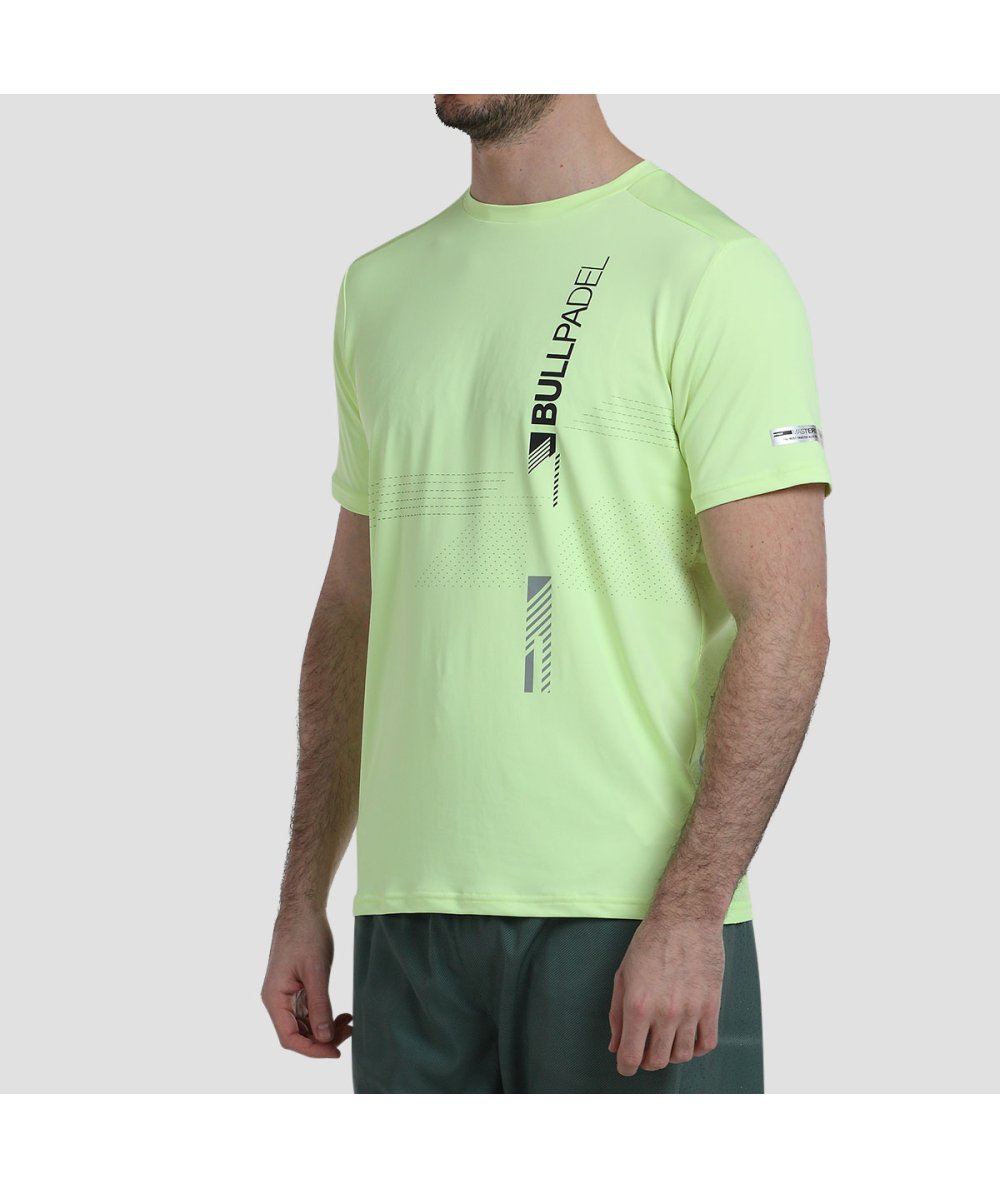 Camiseta Bullpadel Adive Amarillo Azufre Fluor