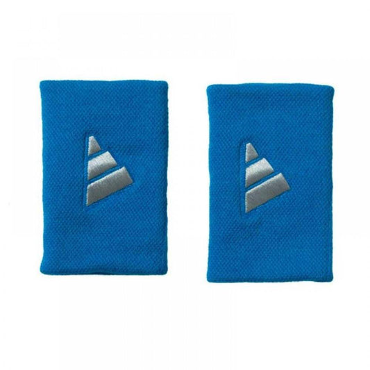 Munequeras Adidas Largas Azul Gris  (2-Pack)