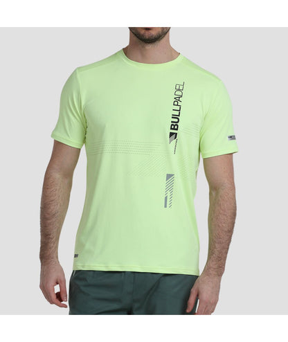 Camiseta Bullpadel Adive Amarillo Azufre Fluor