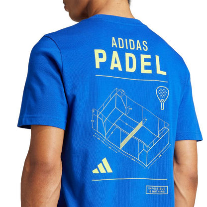 Camiseta Adidas Padel Category Graphic Azul Royal