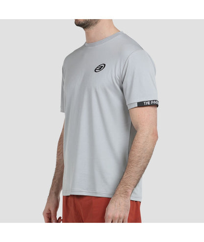 Camiseta Bullpadel Useme Gris Perla Bicolor