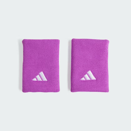 Muñequeras Adidas Largas Morado Blanco (2-Pack)