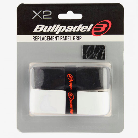 Bullpadel 2 Grips Reemplazo GR1210 Negro Blanco