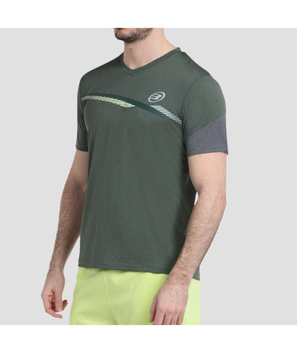 Camiseta Bullpadel Letra Verde Oliva Vigore