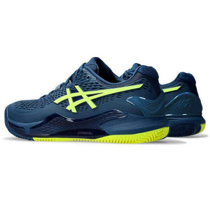 Asics Gel Resolution 9 Clay Azul Mako Amarillo