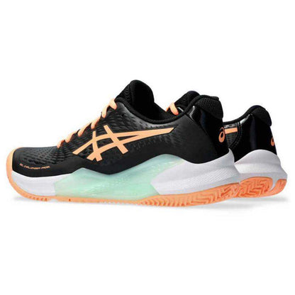 Asics Gel Challenger 14 Padel Negro Naranja Mujer