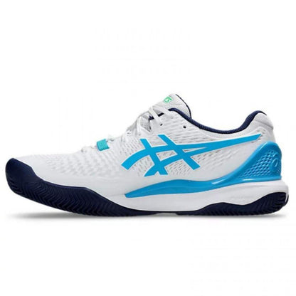 Zapatillas Asics Gel Resolution 9 Clay Blanco Aqua