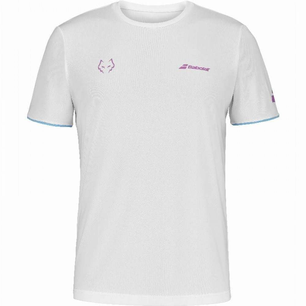 Camiseta Babolat Juan Lebron Blanco Rosa