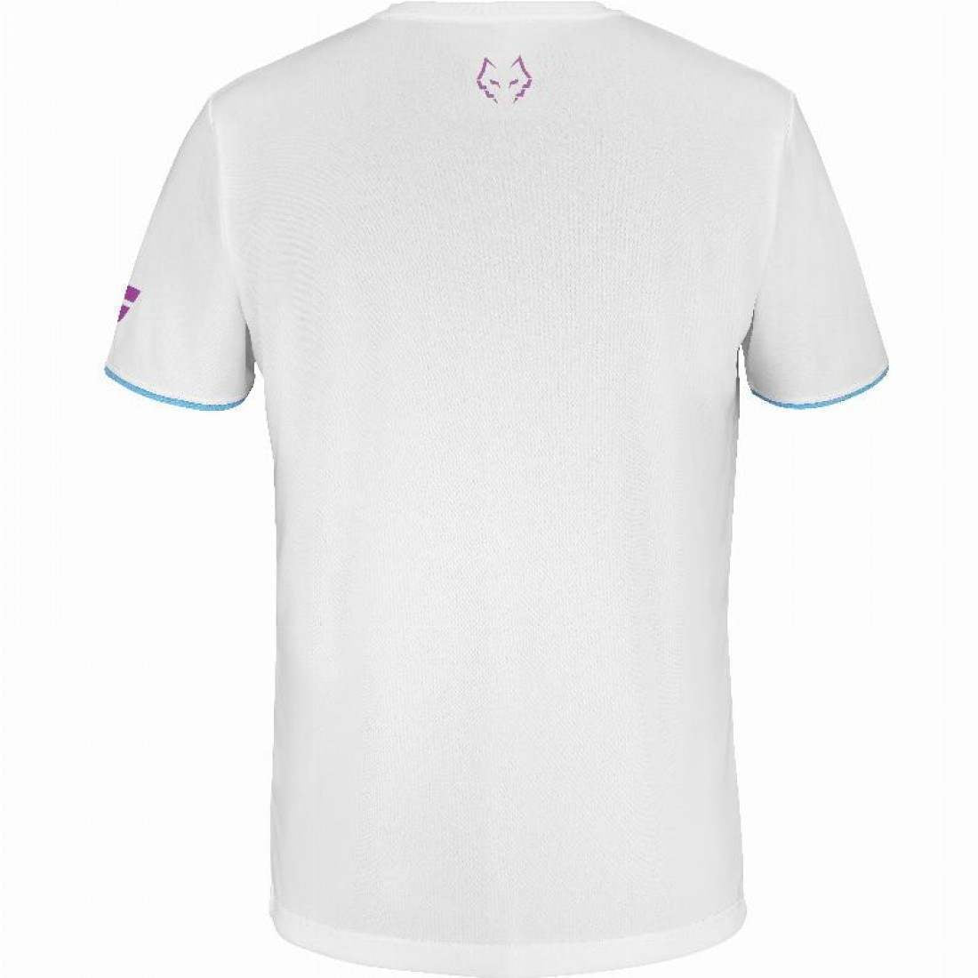 Camiseta Babolat Juan Lebron Blanco Rosa