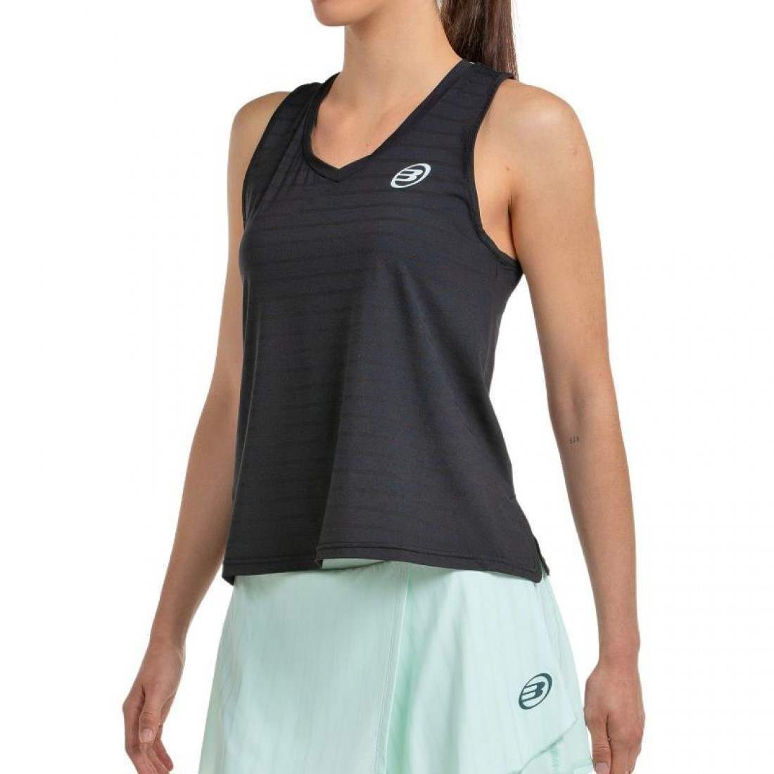 Camiseta Bullpadel Adies Negro Bicolor