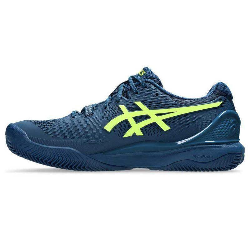 Asics Gel Resolution 9 Clay Azul Mako Amarillo