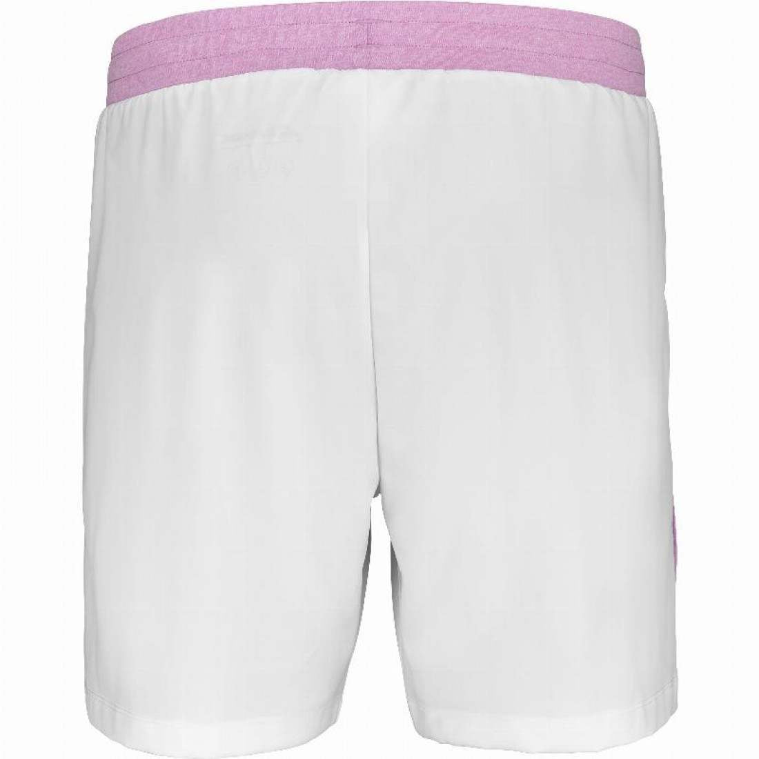 Short Babolat Juan Lebron Blanco Rosa