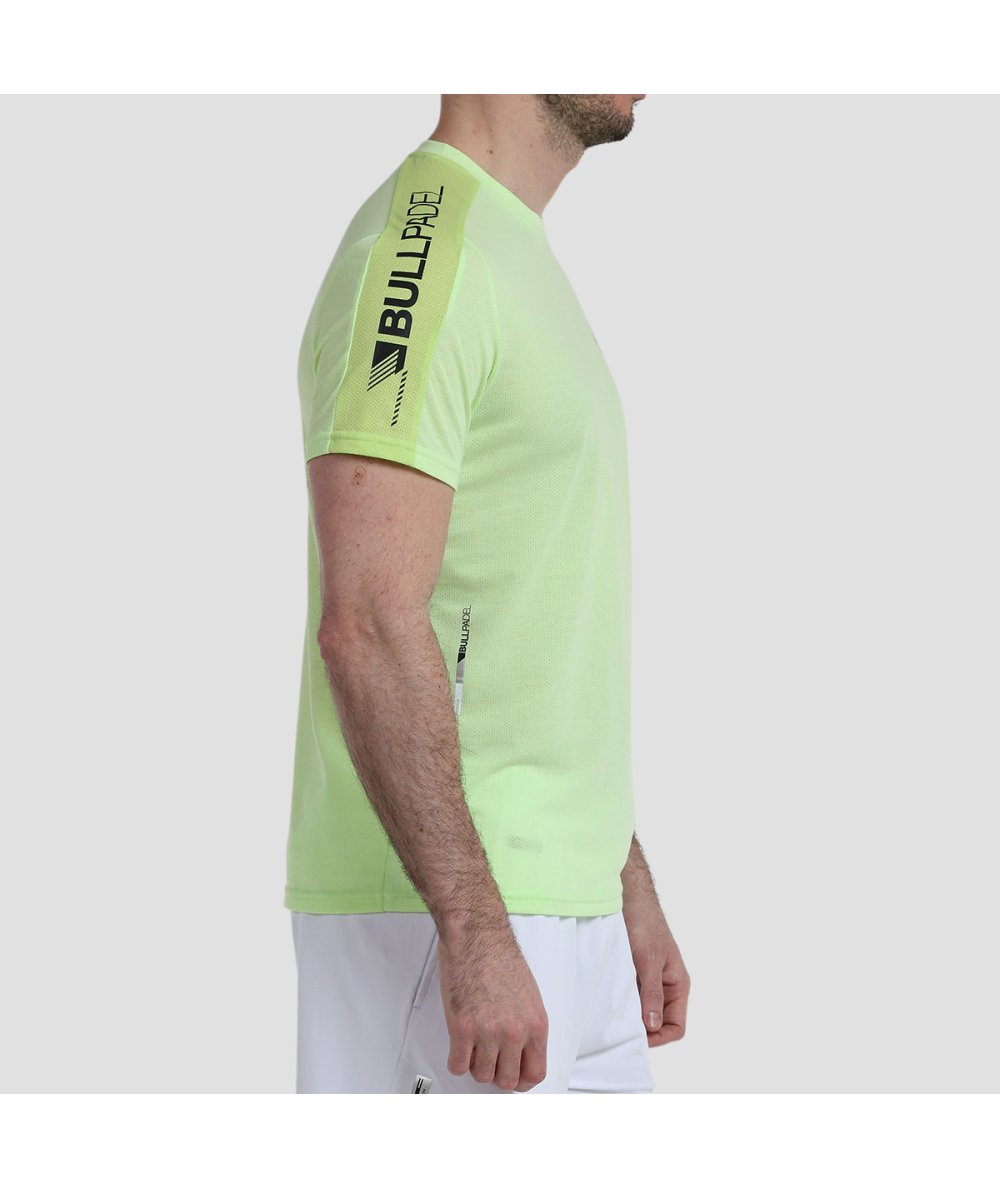 Camiseta Bullpadel Afila Amarillo Azufre Flúor