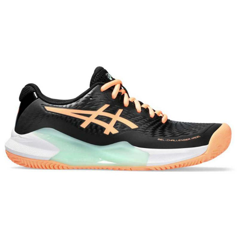 Asics Gel Challenger 14 Padel Negro Naranja Mujer