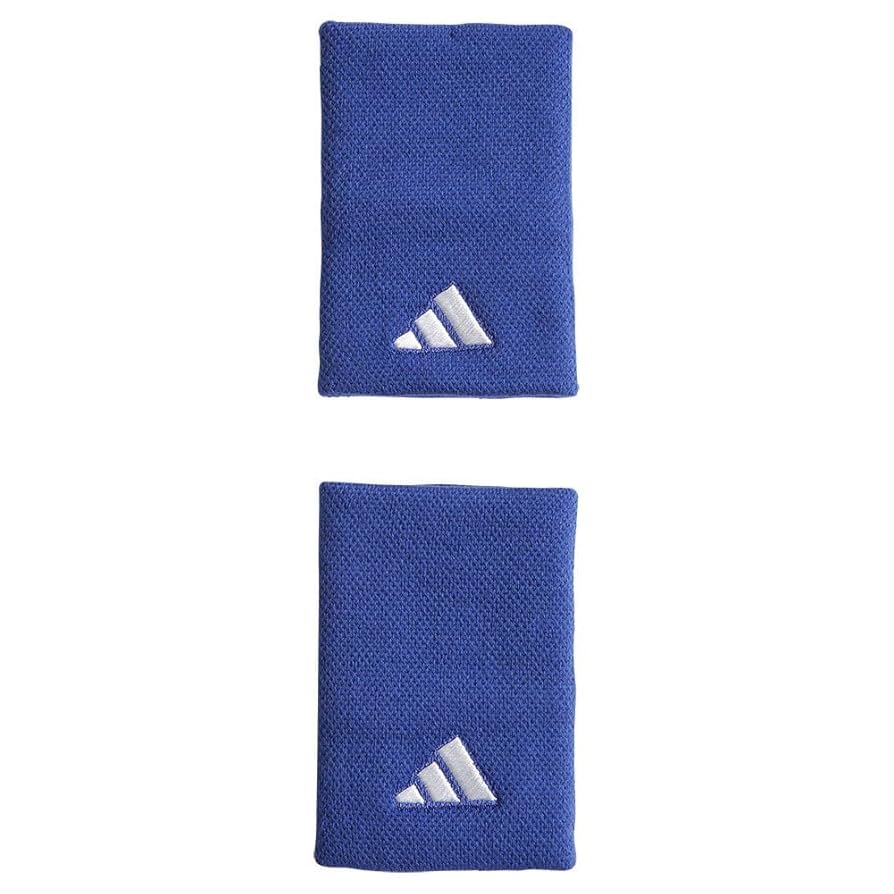 Muñequeras Adidas Largas Azul Blanco (2-Pack)