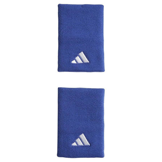 Muñequeras Adidas Largas Azul Blanco (2-Pack)