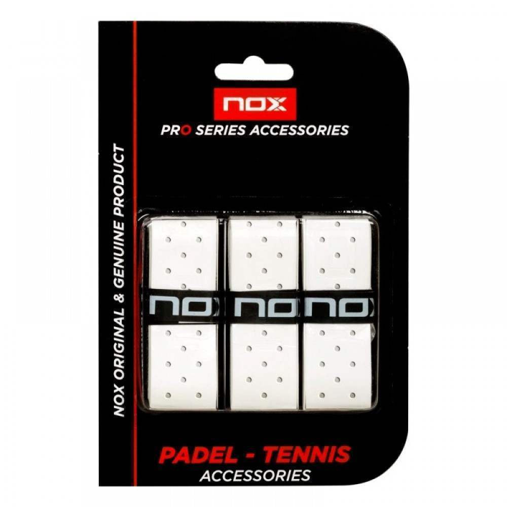 Blister Overgrips Nox Pro Perforado Blanco 3 Unidades