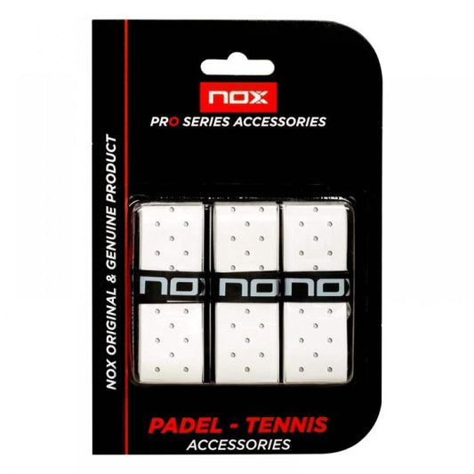 Blister Overgrips Nox Pro Perforado Blanco 3 Unidades