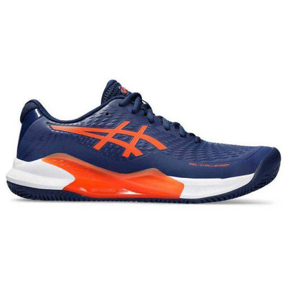 Asics Gel Challenger 14 Clay Azul Marino Naranja