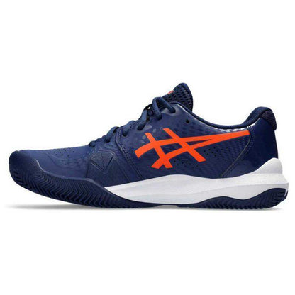 Asics Gel Challenger 14 Clay Azul Marino Naranja