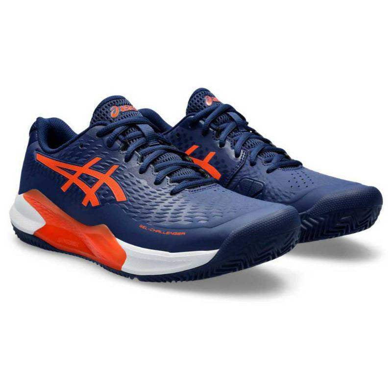 Asics Gel Challenger 14 Clay Azul Marino Naranja