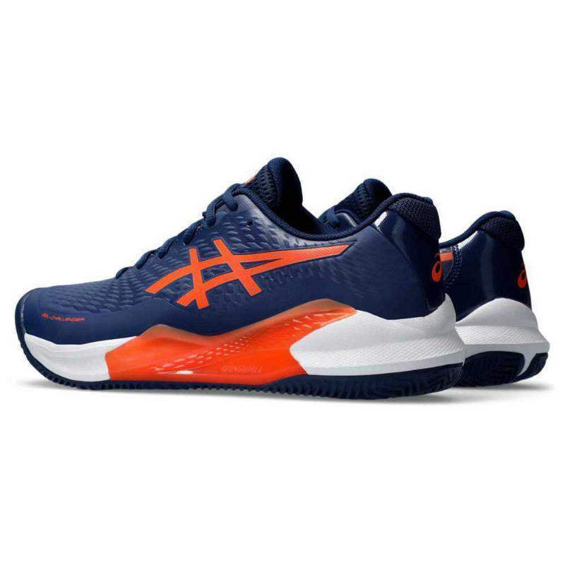 Asics Gel Challenger 14 Clay Azul Marino Naranja